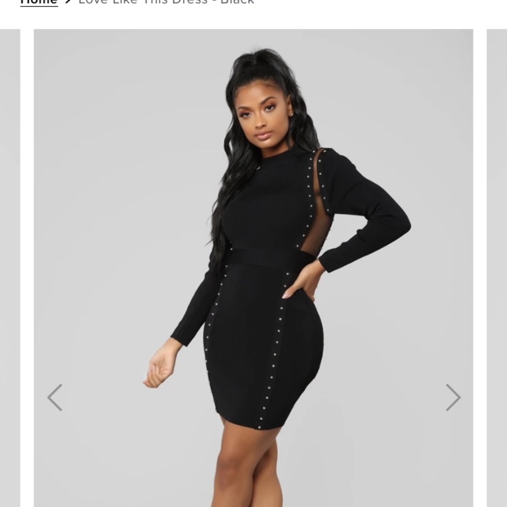 Fashion Nova “Love Like This” Black Dress